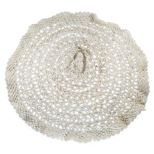 Vintage Crochet Round Centerpiece Doily 19 In Diameter